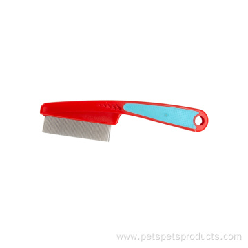 Pet Cleaning Grooming Rose Red Handle Stainless Brushes